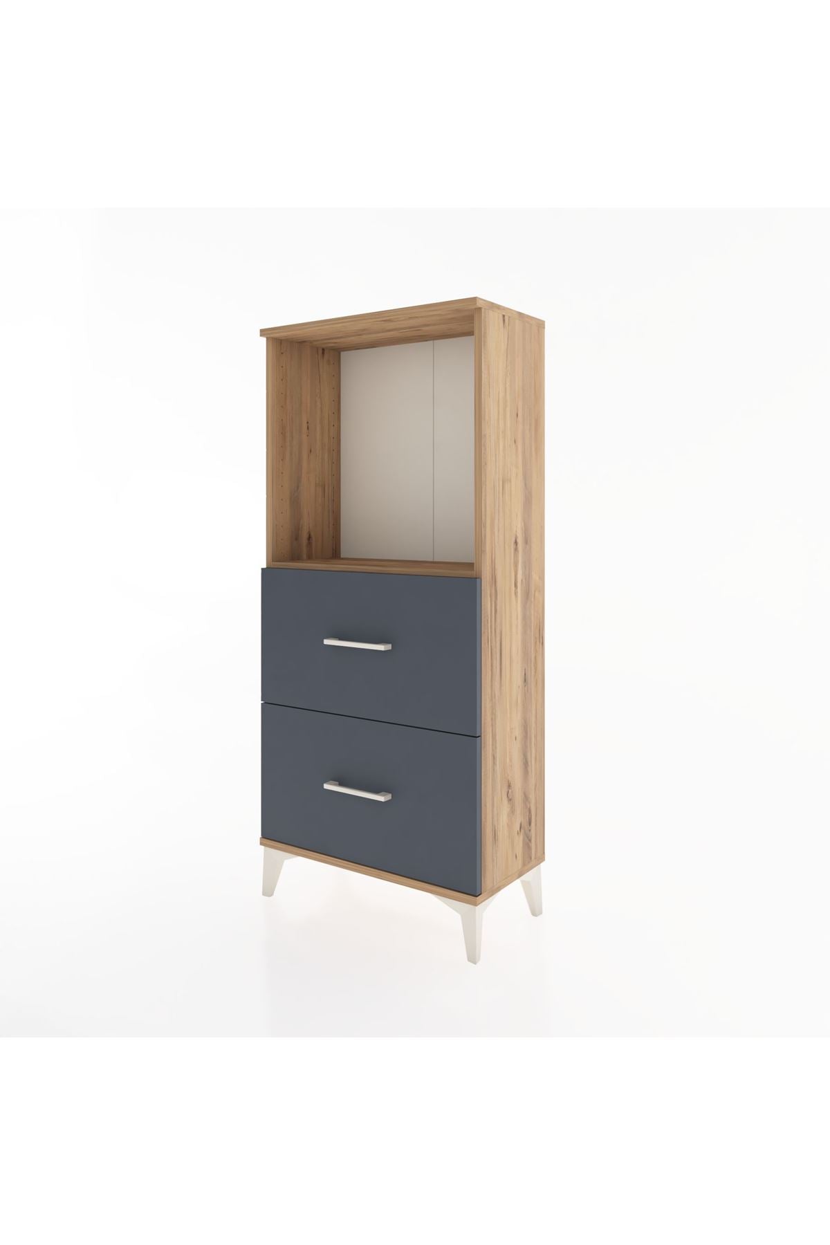 Hyperion Dolap Tek Raflı 2 Çekmeceli 60x44x134 - S50M030V8B