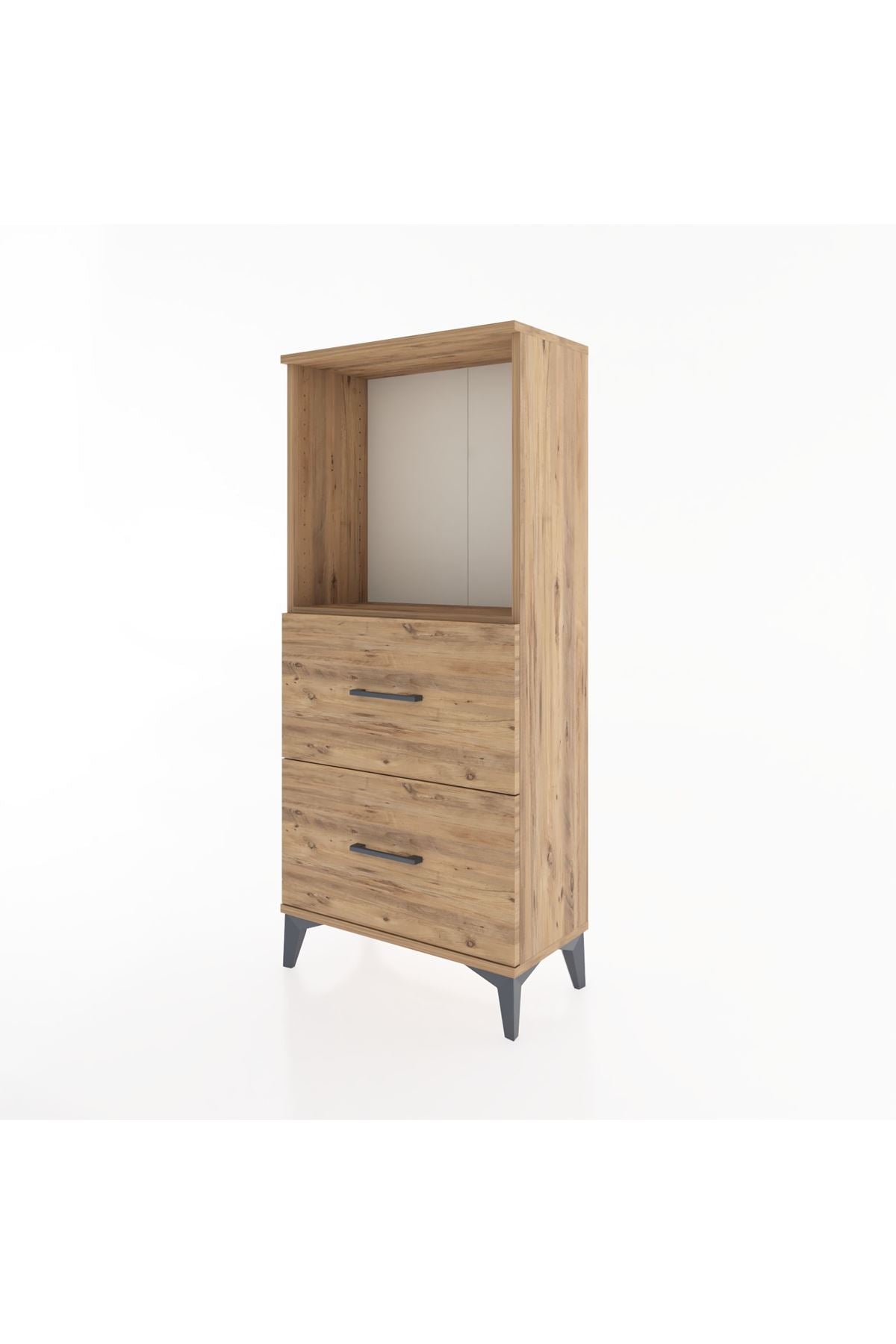 Hyperion Dolap Tek Raflı 2 Çekmeceli 60x44x134 - S50M030V9B