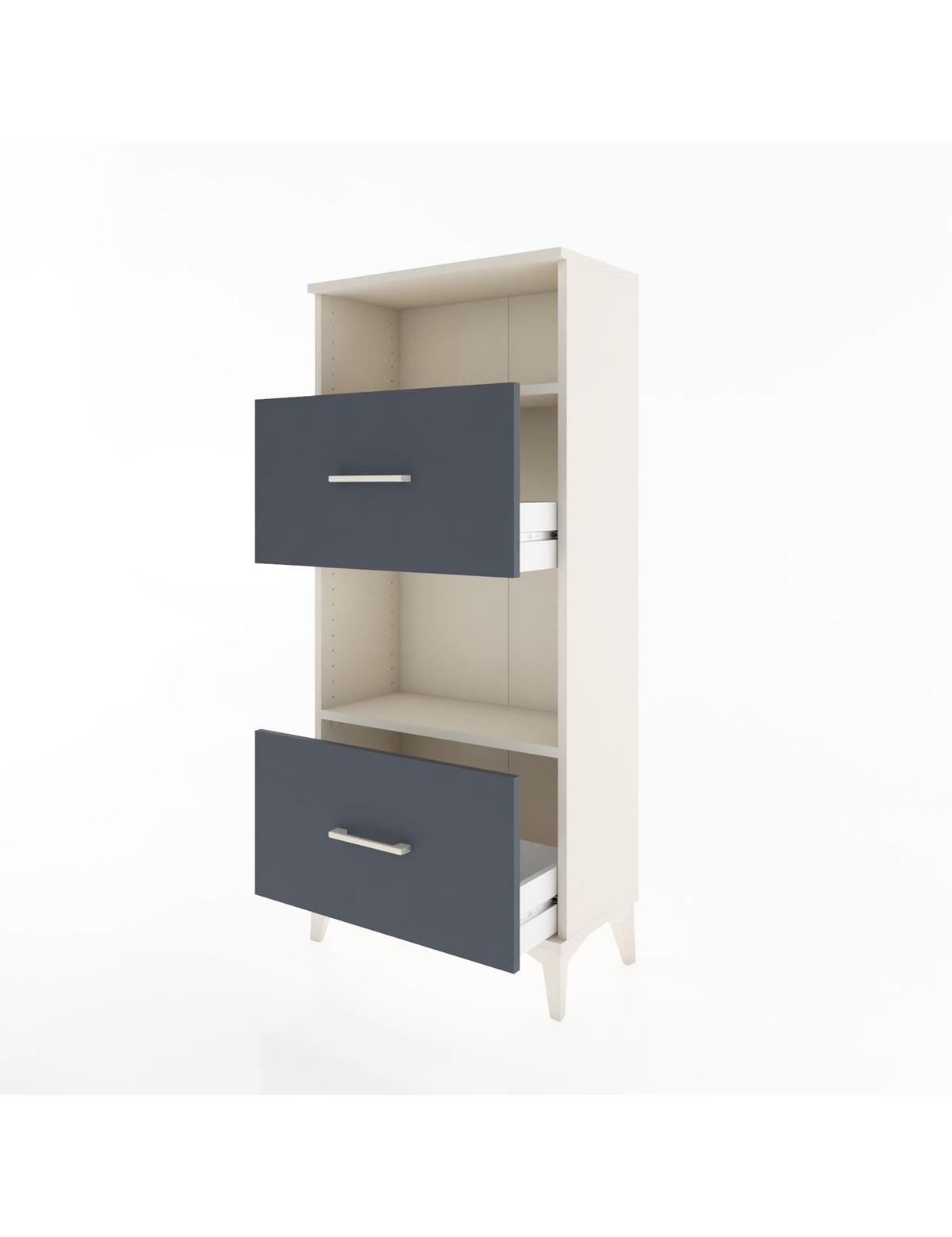 Hyperion Dolap 2 Raflı 2 Çekmeceli 60x44x134 - S50M031V2B