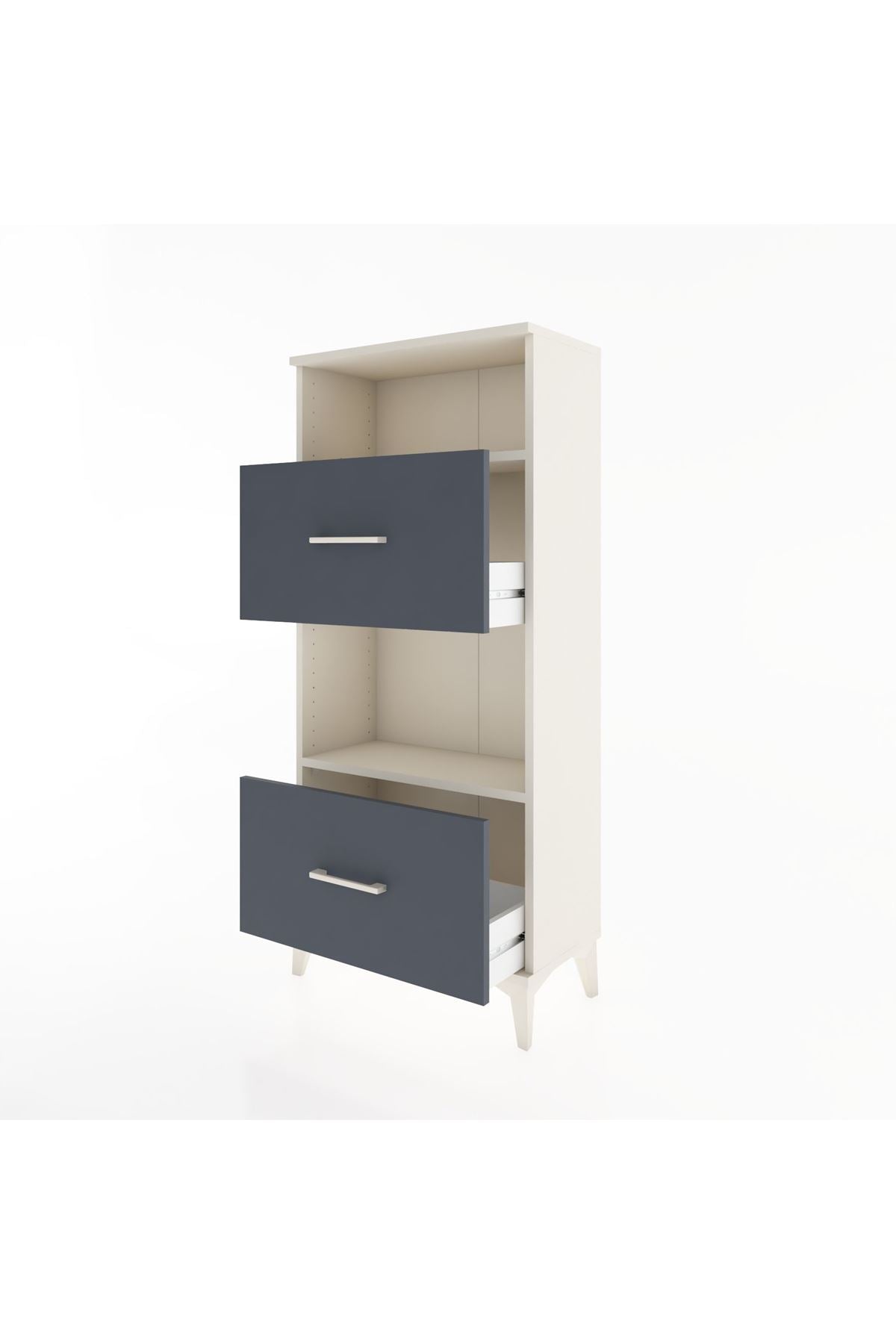 Hyperion Dolap 2 Raflı 2 Çekmeceli 60x44x134 - S50M031V2B