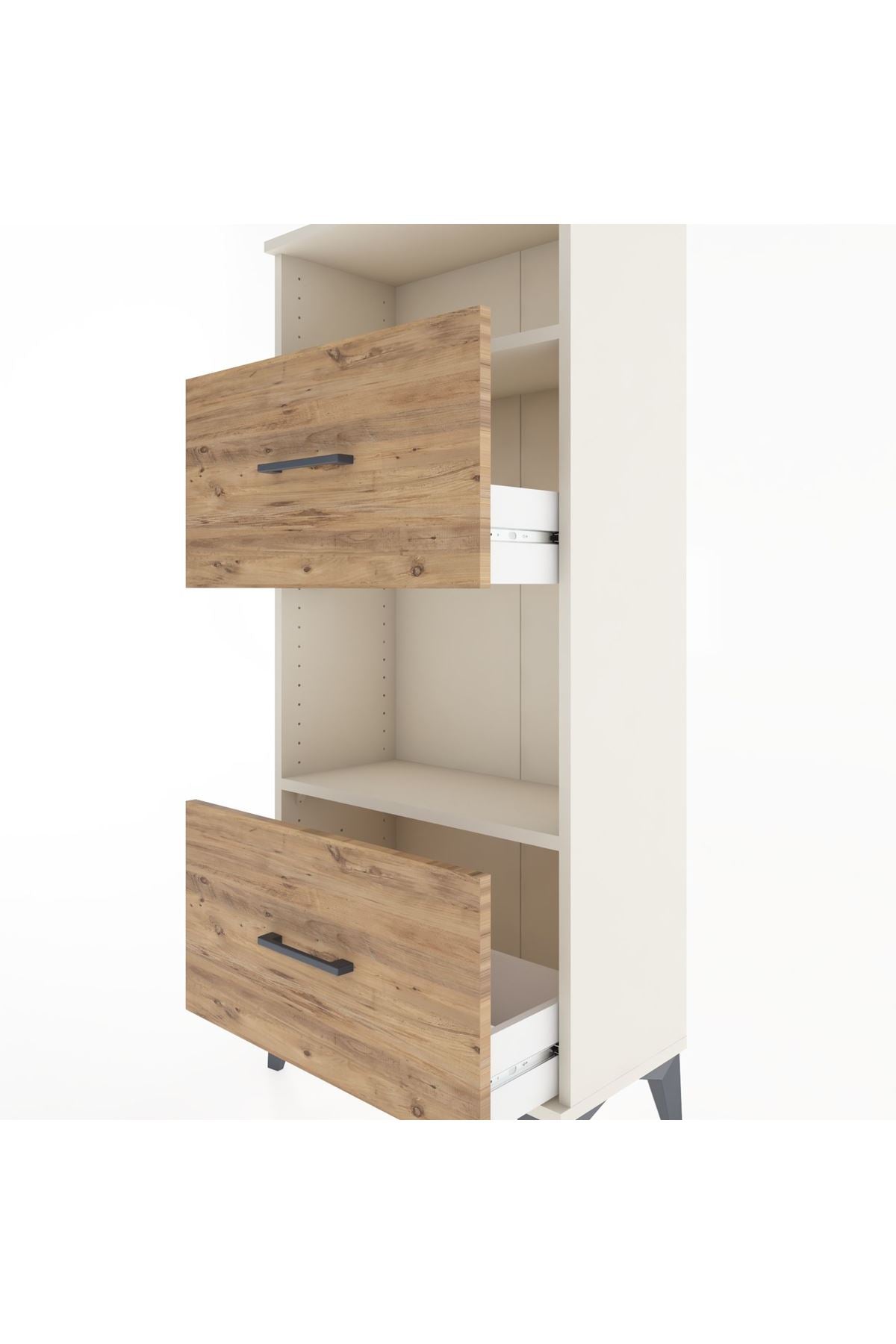 Hyperion Dolap 2 Raflı 2 Çekmeceli 60x44x134 - S50M031V3B
