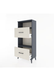 Hyperion Dolap 2 Raflı 2 Çekmeceli 60x44x134 - S50M031V4B