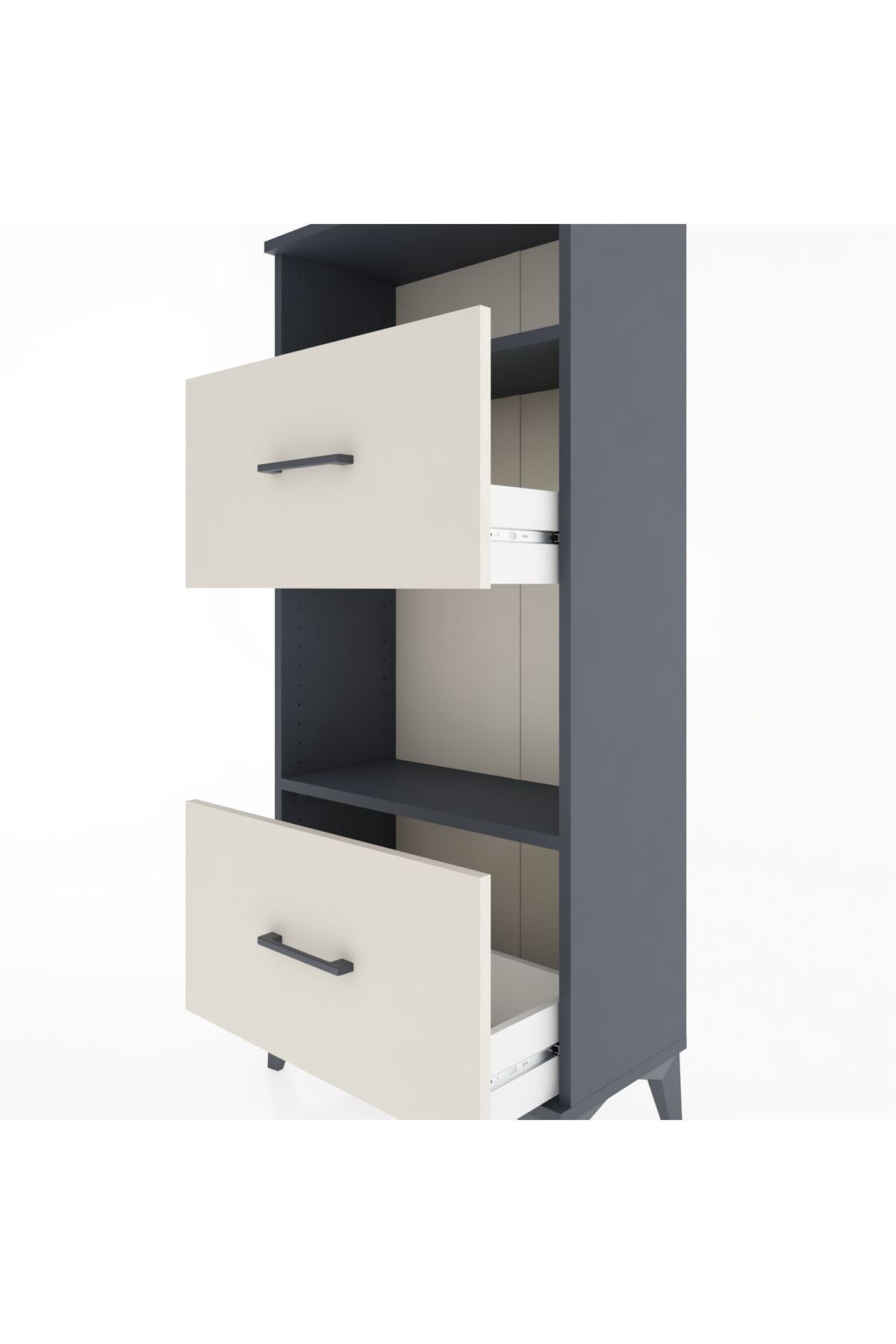 Hyperion Dolap 2 Raflı 2 Çekmeceli 60x44x134 - S50M031V4B