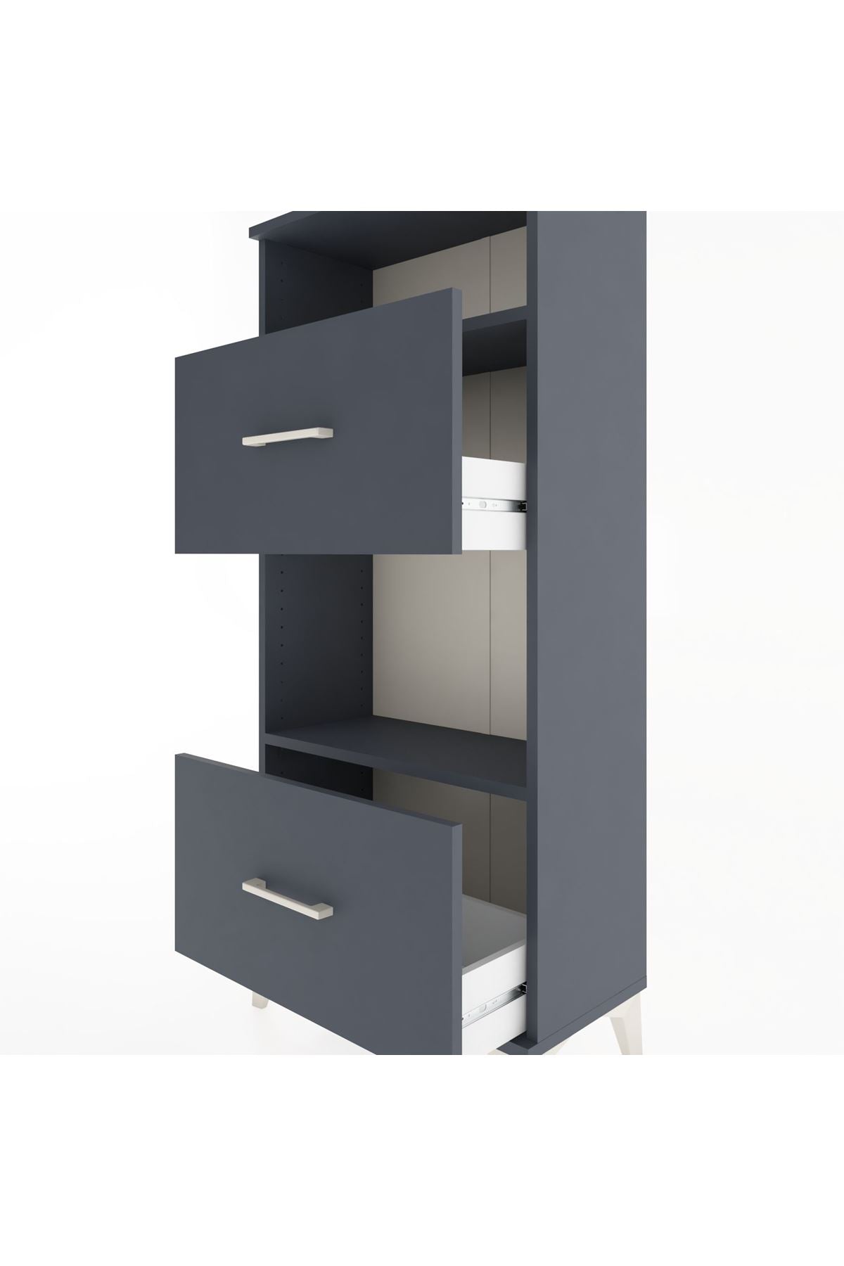Hyperion Dolap 2 Raflı 2 Çekmeceli 60x44x134 - S50M031V5B