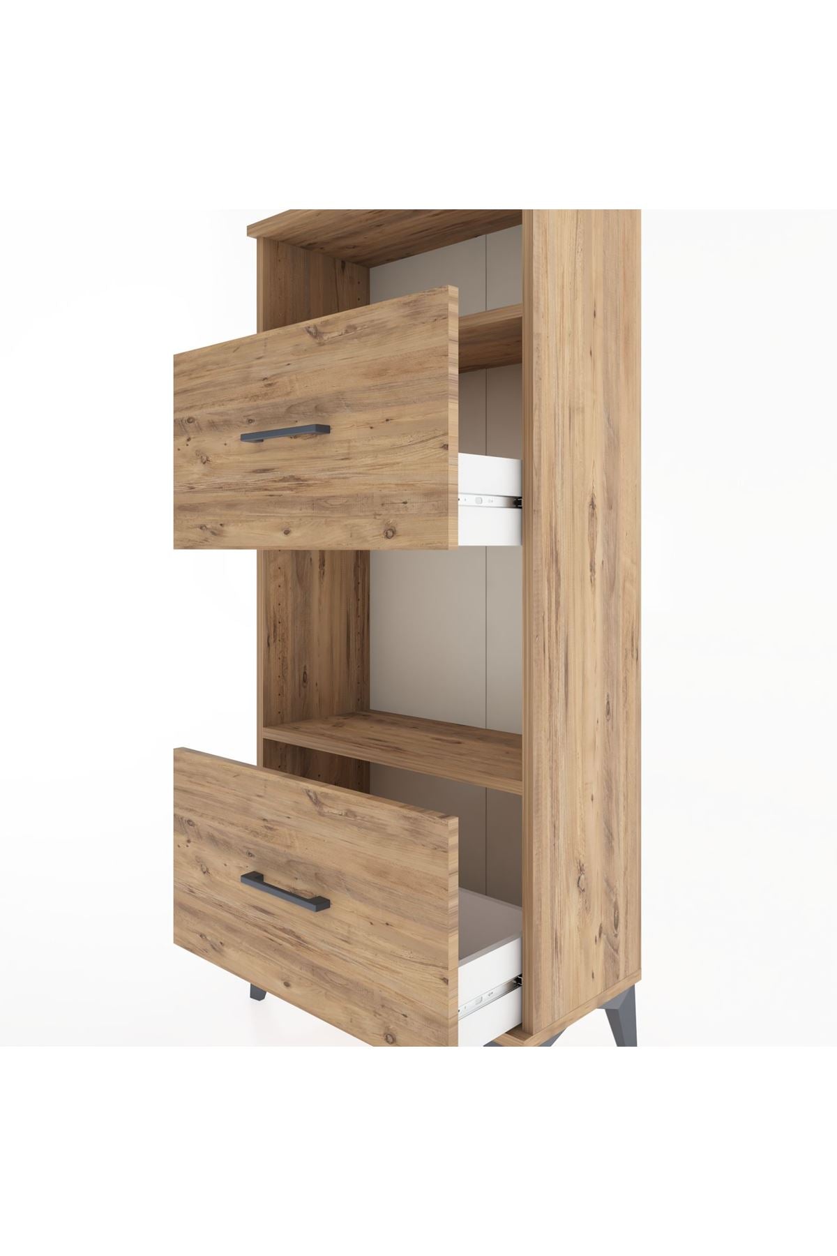 Hyperion Dolap 2 Raflı 2 Çekmeceli 60x44x134 - S50M031V9B