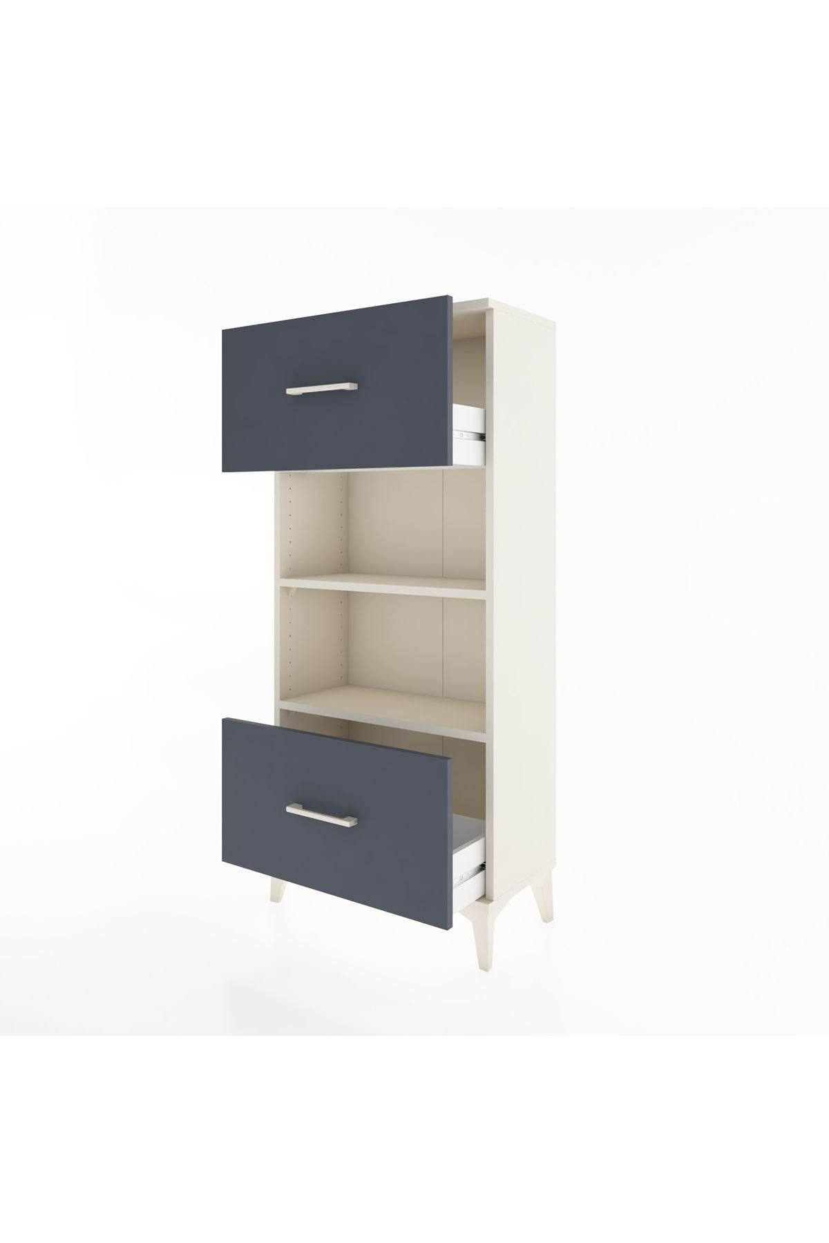 Hyperion Dolap 2 Raflı 2 Çekmeceli 60x44x134 - S50M032V2B