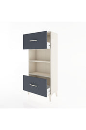 Hyperion Dolap 2 Raflı 2 Çekmeceli 60x44x134 - S50M032V2B