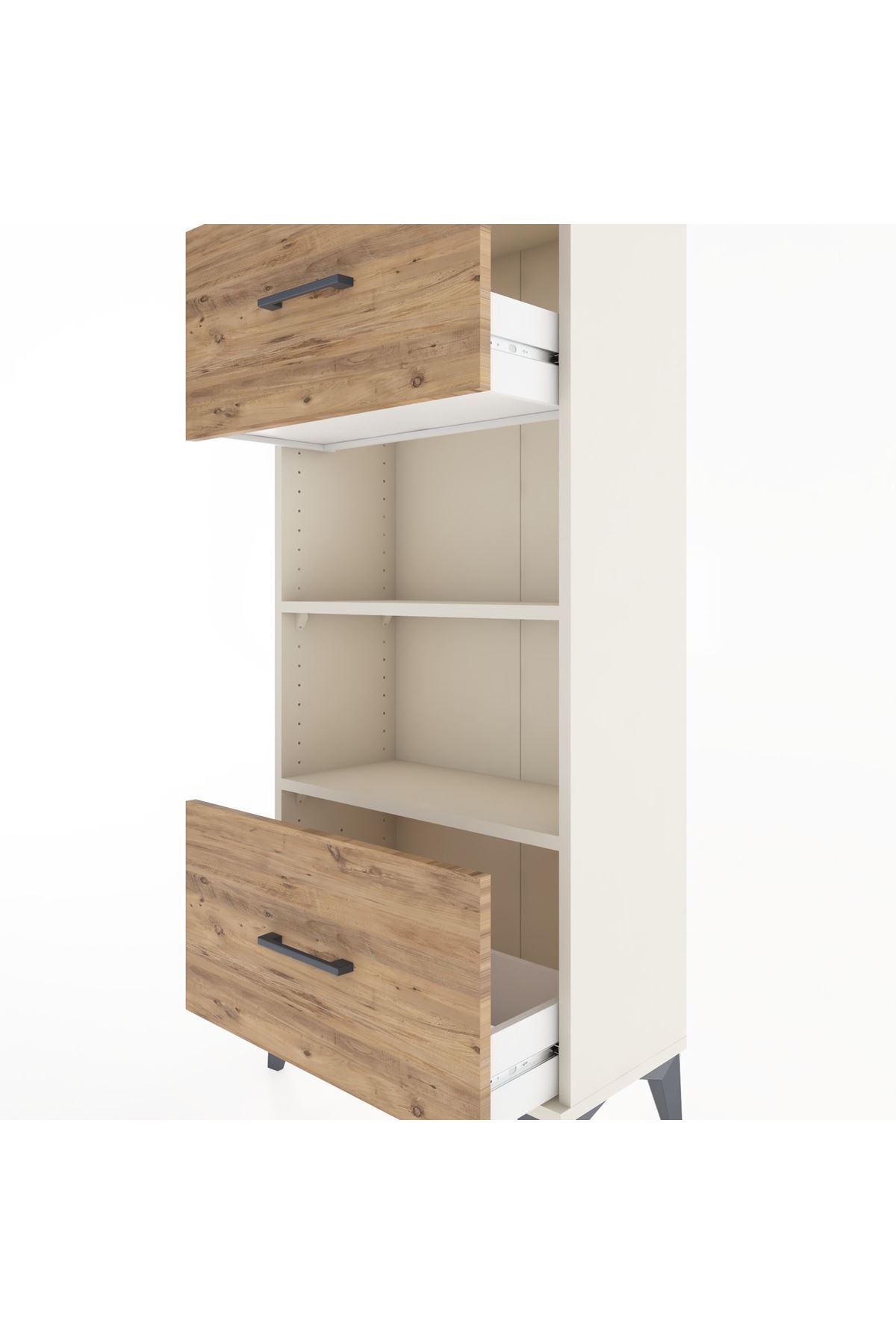 Hyperion Dolap 2 Raflı 2 Çekmeceli 60x44x134 - S50M032V3B
