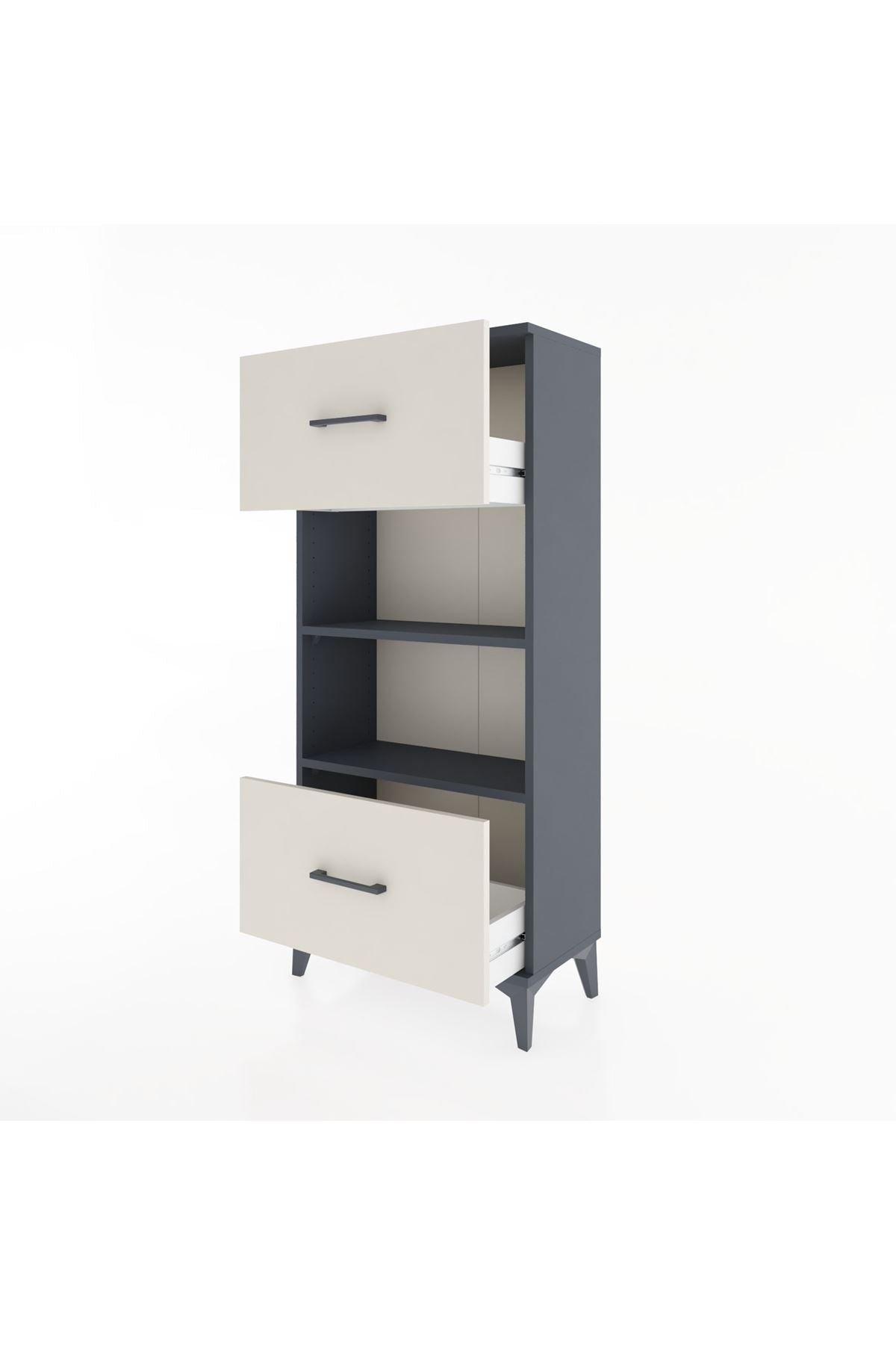 Hyperion Dolap 2 Raflı 2 Çekmeceli 60x44x134 - S50M032V4B