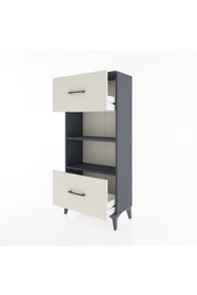 Hyperion Dolap 2 Raflı 2 Çekmeceli 60x44x134 - S50M032V4B