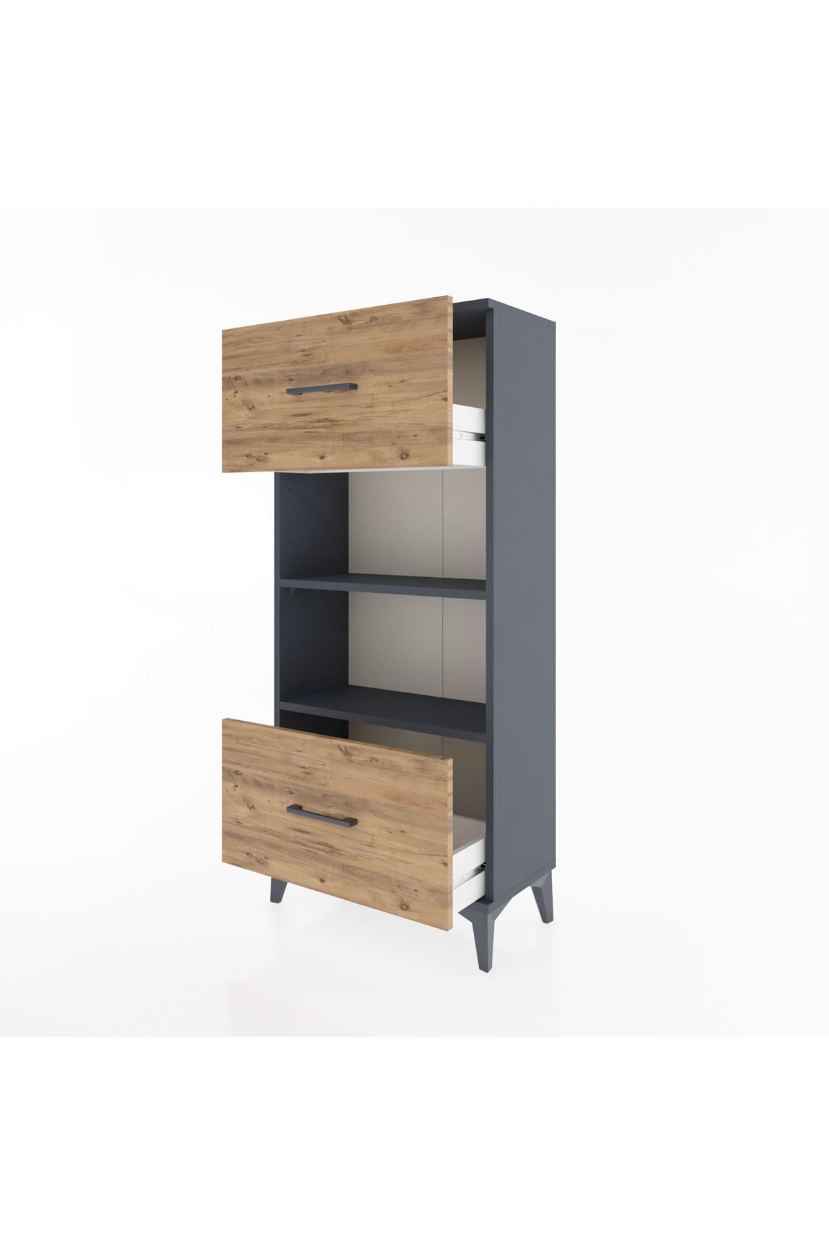 Hyperion Dolap 2 Raflı 2 Çekmeceli 60x44x134 - S50M032V6B