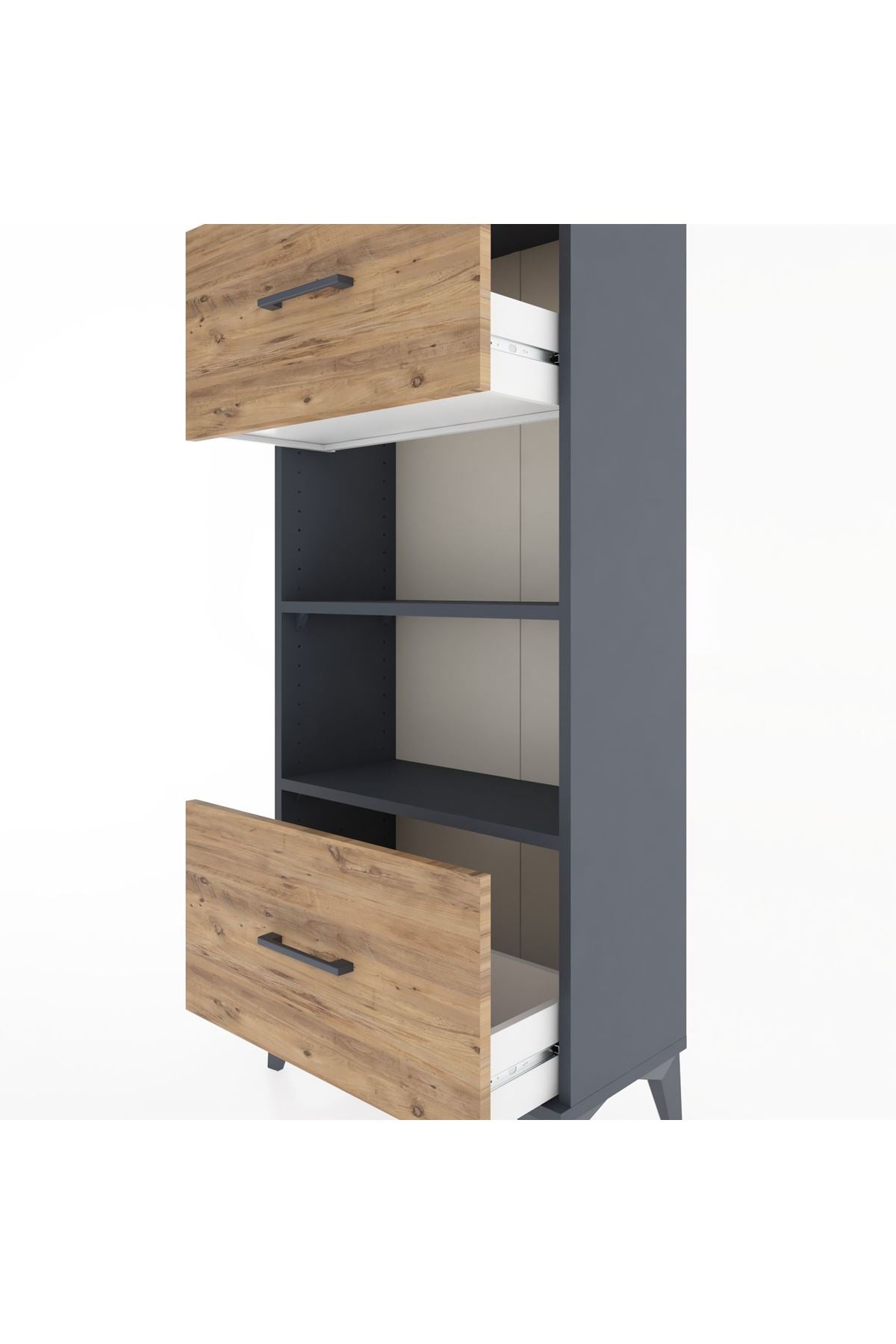 Hyperion Dolap 2 Raflı 2 Çekmeceli 60x44x134 - S50M032V6B