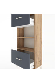 Hyperion Dolap 2 Raflı 2 Çekmeceli 60x44x134 - S50M032V8B