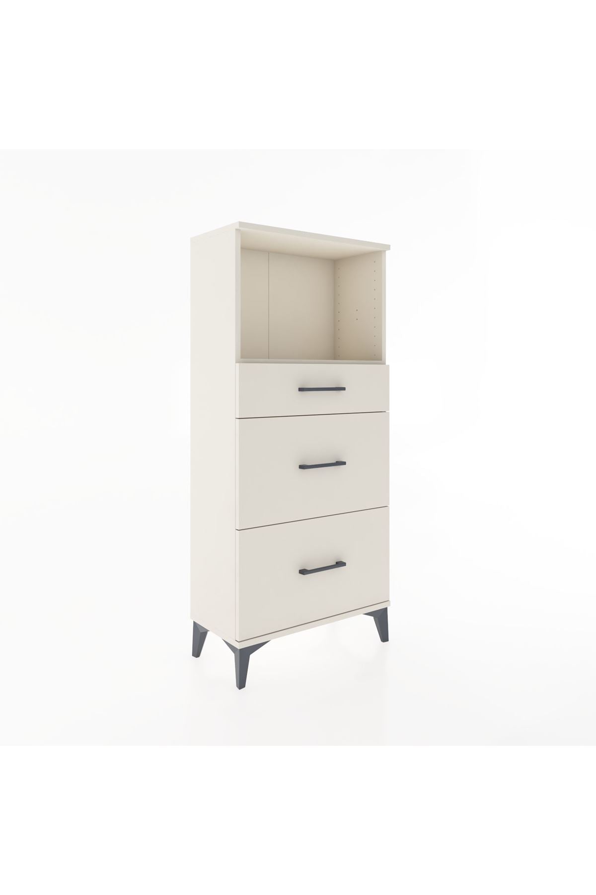 Hyperion Dolap Tek Raflı 3 Çekmeceli 60x44x134 - S50M033V1B