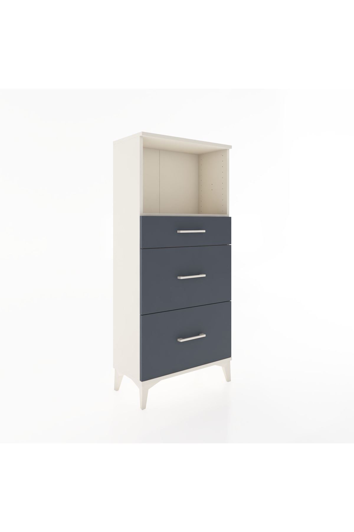 Hyperion Dolap Tek Raflı 3 Çekmeceli 60x44x134 - S50M033V2B