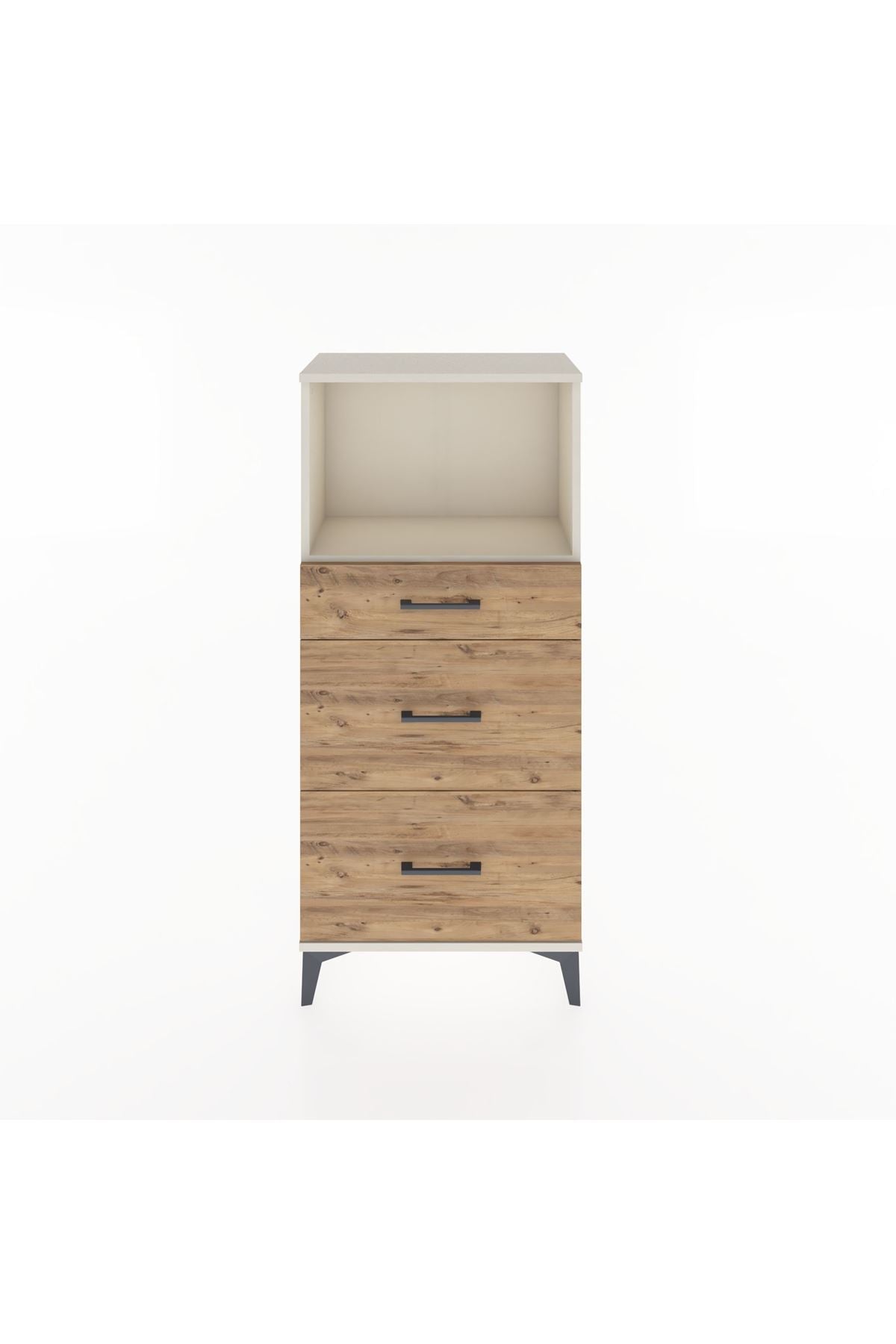 Hyperion Dolap Tek Raflı 3 Çekmeceli 60x44x134 - S50M033V3B
