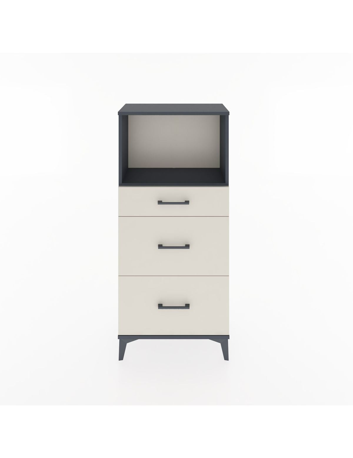 Hyperion Dolap Tek Raflı 3 Çekmeceli 60x44x134 - S50M033V4B