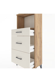 Hyperion Dolap Tek Raflı 3 Çekmeceli 60x44x134 - S50M033V7B