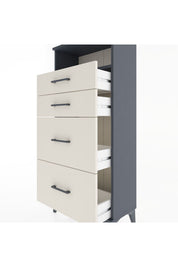 Hyperion Dolap Tek Raflı 4 Çekmeceli 60x44x134 - S50M034V4B