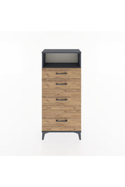 Hyperion Dolap Tek Raflı 4 Çekmeceli 60x44x134 - S50M034V6B