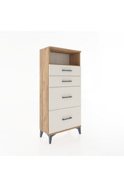 Hyperion Dolap Tek Raflı 4 Çekmeceli 60x44x134 - S50M034V7B