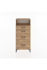 Hyperion Dolap Tek Raflı 4 Çekmeceli 60x44x134 - S50M034V9B