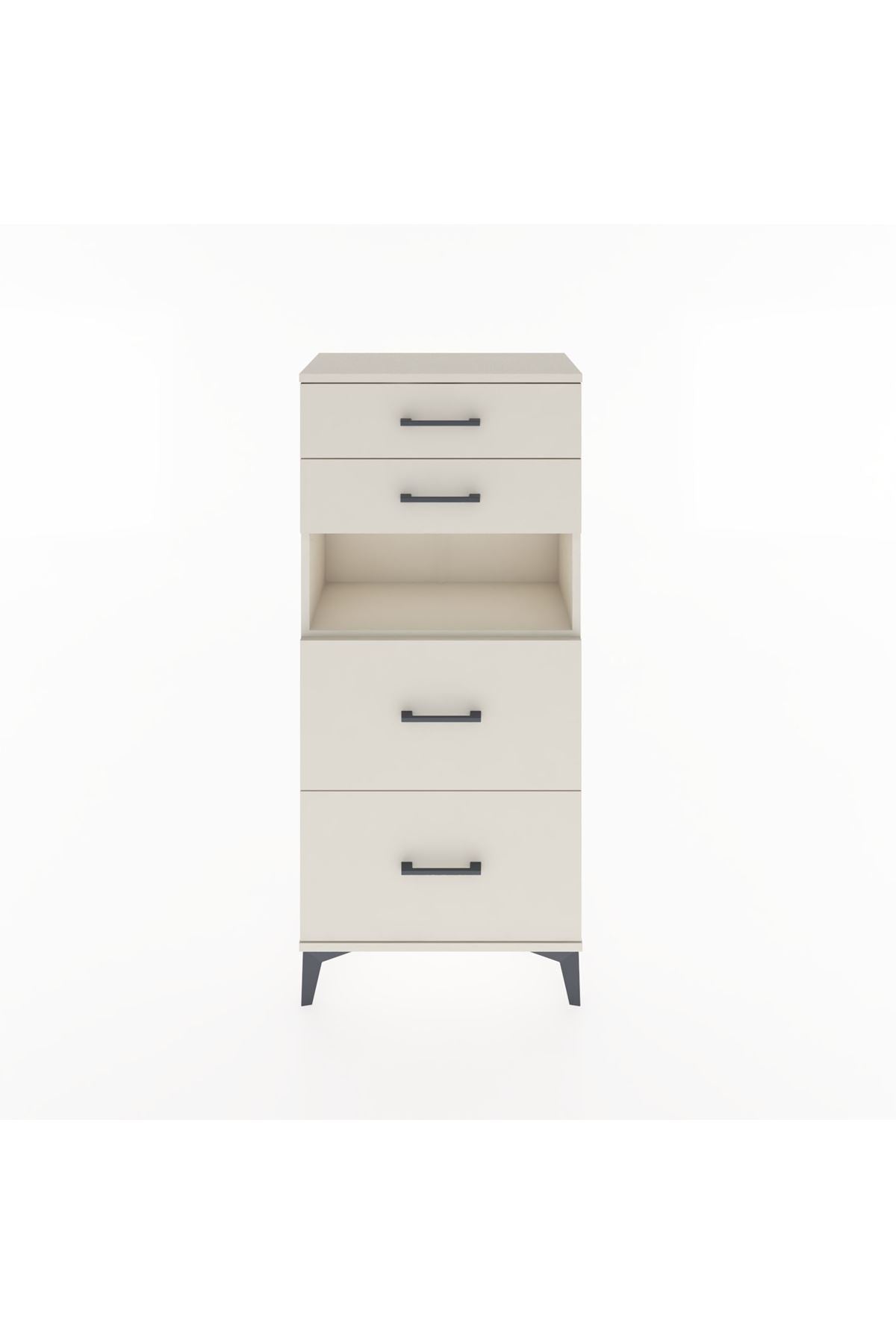 Hyperion Dolap Tek Raflı 4 Çekmeceli 60x44x134 - S50M035V1B
