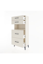 Hyperion Dolap Tek Raflı 4 Çekmeceli 60x44x134 - S50M035V1B