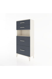 Hyperion Dolap Tek Raflı 4 Çekmeceli 60x44x134 - S50M035V2B