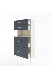 Hyperion Dolap Tek Raflı 4 Çekmeceli 60x44x134 - S50M035V2B