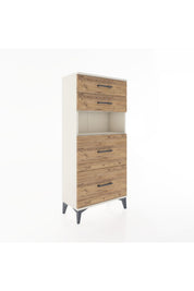 Hyperion Dolap Tek Raflı 4 Çekmeceli 60x44x134 - S50M035V3B