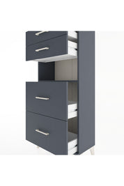 Hyperion Dolap Tek Raflı 4 Çekmeceli 60x44x134 - S50M035V5B