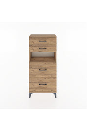 Hyperion Dolap Tek Raflı 4 Çekmeceli 60x44x134 - S50M035V9B