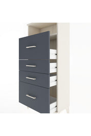 Hyperion Dolap Tek Raflı 4 Çekmeceli 60x44x134 - S50M036V2B