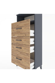 Hyperion Dolap Tek Raflı 4 Çekmeceli 60x44x134 - S50M036V6B