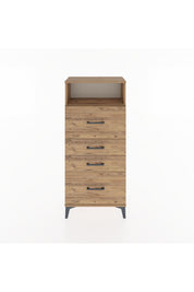 Hyperion Dolap Tek Raflı 4 Çekmeceli 60x44x134 - S50M036V9B