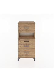 Hyperion Dolap Tek Raflı 4 Çekmeceli 60x44x134 - S50M037V9B