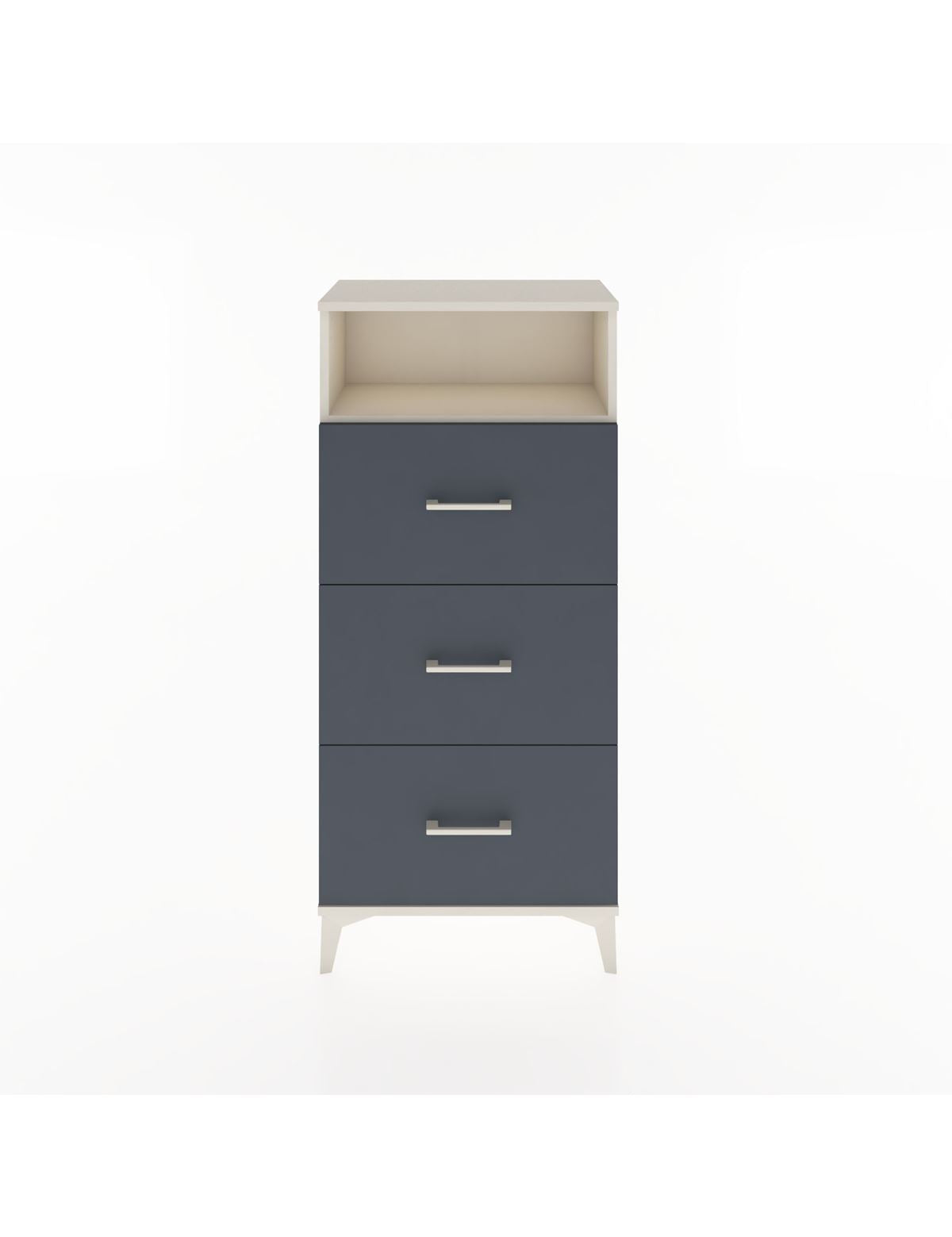 Hyperion Dolap Tek Raflı 3 Çekmeceli 60x44x134 - S50M038V2B