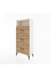Hyperion Dolap Tek Raflı 3 Çekmeceli 60x44x134 - S50M038V3B