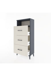 Hyperion Dolap Tek Raflı 3 Çekmeceli 60x44x134 - S50M038V4B