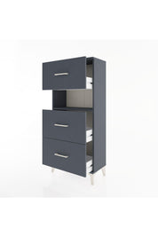 Hyperion Dolap Tek Raflı 3 Çekmeceli 60x44x134 - S50M039V5B