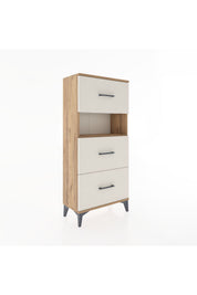 Hyperion Dolap Tek Raflı 3 Çekmeceli 60x44x134 - S50M039V7B