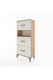 Hyperion Dolap Tek Raflı 3 Çekmeceli 60x44x134 - S50M039V7B