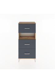 Hyperion Dolap Tek Raflı 3 Çekmeceli 60x44x134 - S50M039V8B