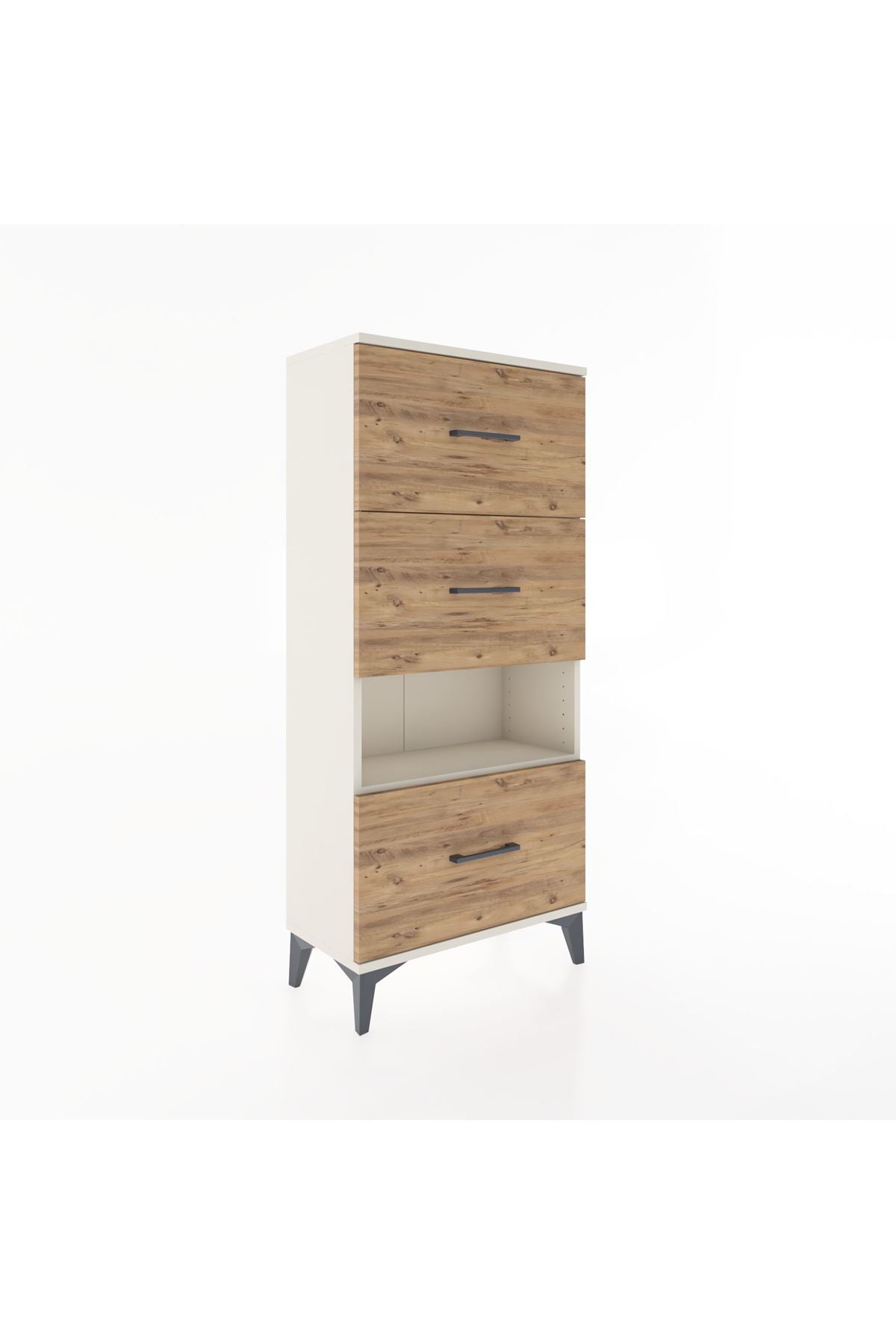 Hyperion Dolap Tek Raflı 3 Çekmeceli 60x44x134 - S50M040V3B