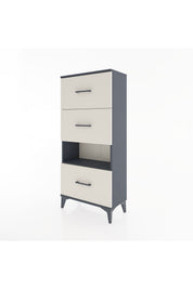 Hyperion Dolap Tek Raflı 3 Çekmeceli 60x44x134 - S50M040V4B