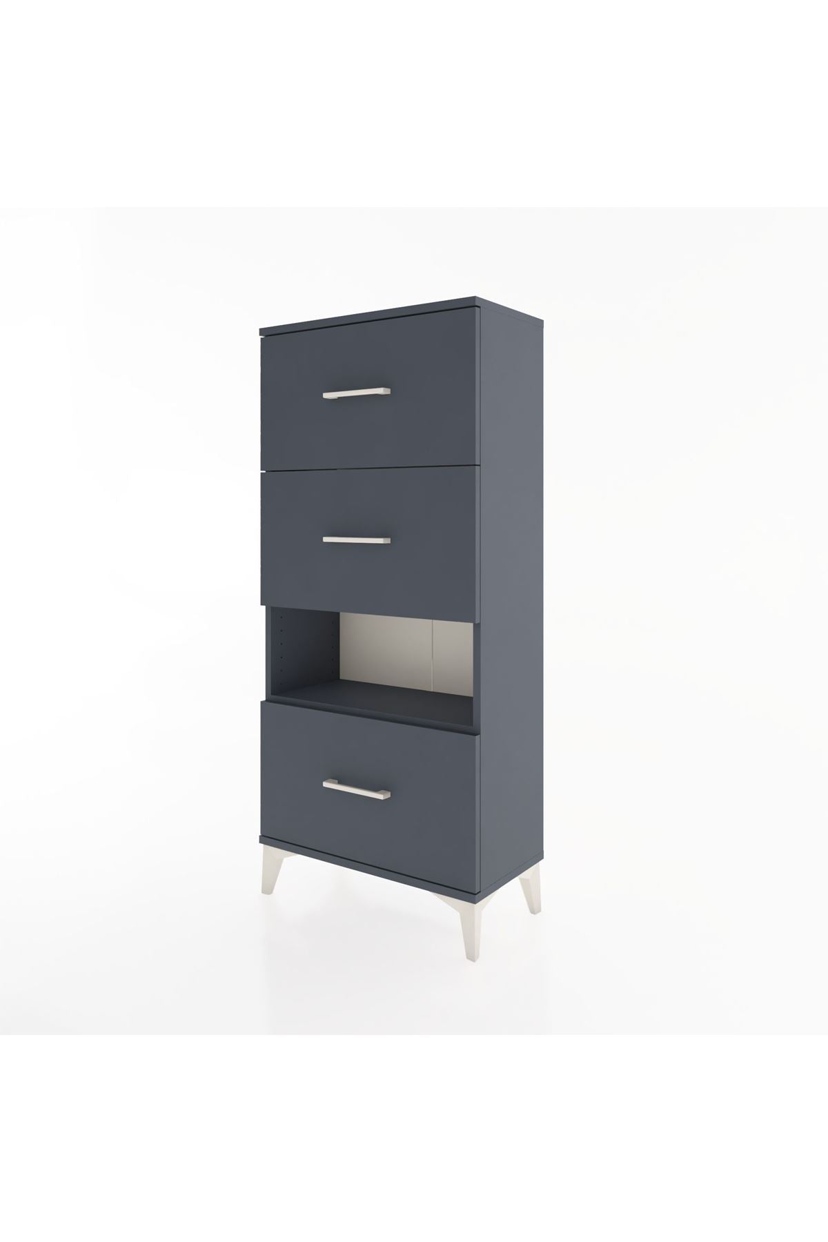 Hyperion Dolap Tek Raflı 3 Çekmeceli 60x44x134 - S50M040V5B