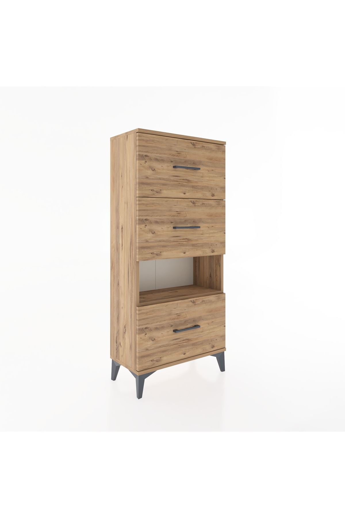 Hyperion Dolap Tek Raflı 3 Çekmeceli 60x44x134 - S50M040V9B