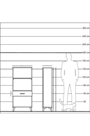 Hyperion Dolap 2 Raflı Tek Çekmeceli 60x44x134 - S50M043V5B