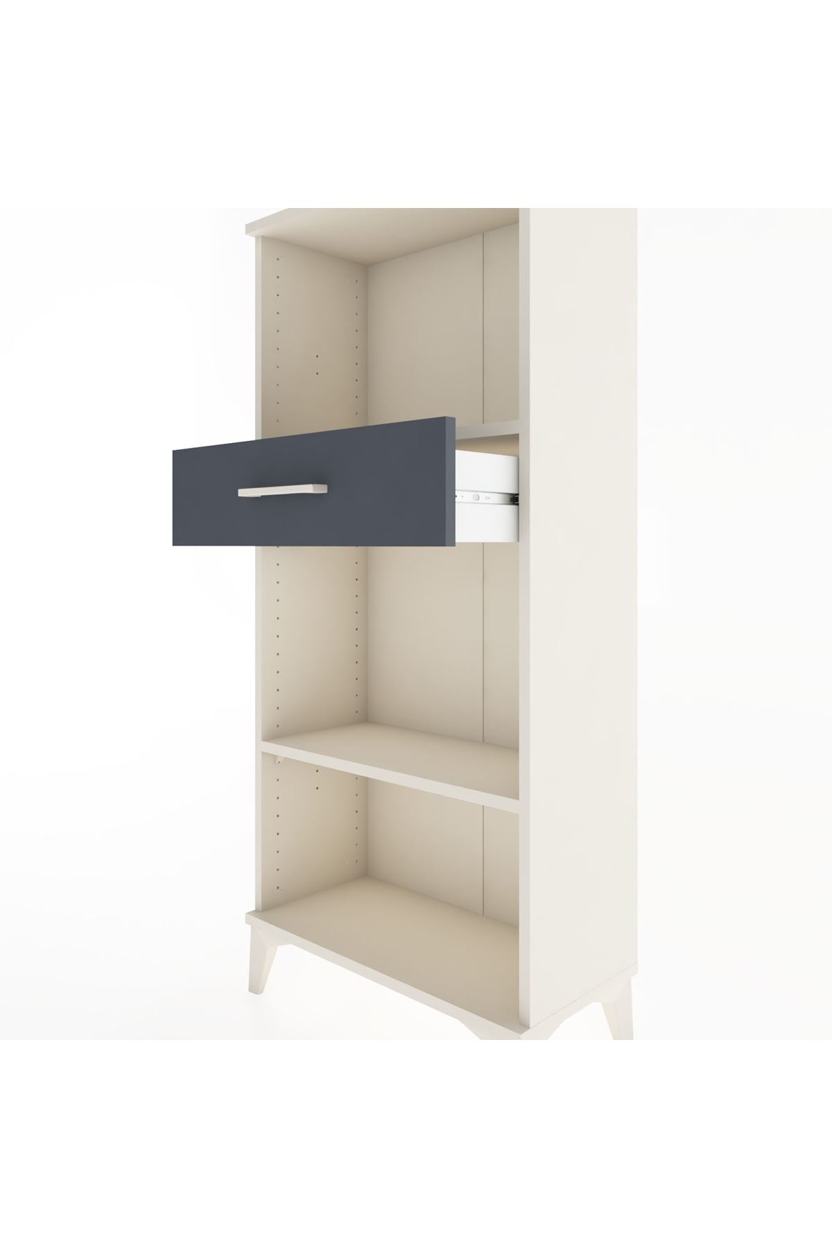 Hyperion Dolap 2 Raflı Tek Çekmeceli 60x44x134 - S50M044V2B